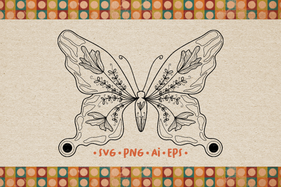 Download Butterfly SVG Line Art Illustrations - Premium Resources