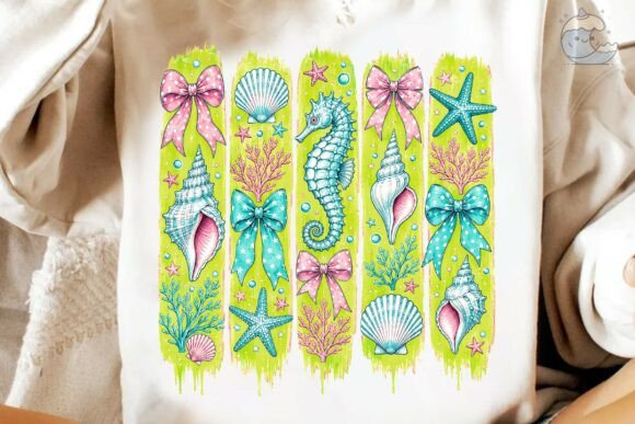 Download Coastal Seashell Bow Brush Strokes PNG - Brush strokes Collection