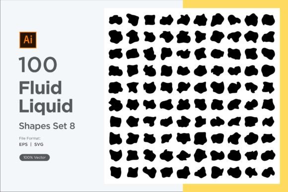 Download Fluid Liquid Shape V1 100 SET 8 - Liquid Collection