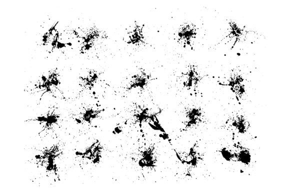 Download Grunge Liquid Blots Background Set - Liquid Collection