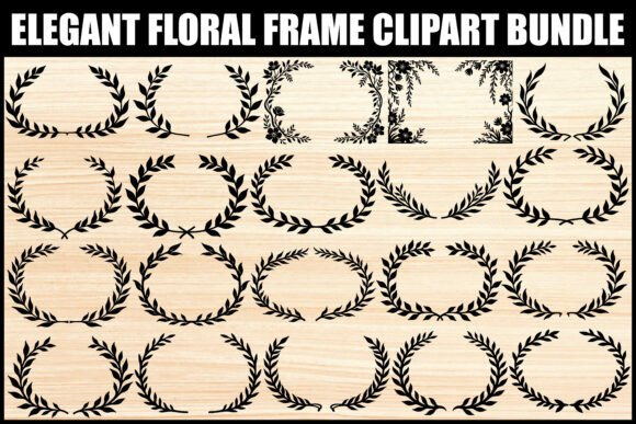 Download Elegant Floral Frame Clipart Bundle - Clipart bundle Collection