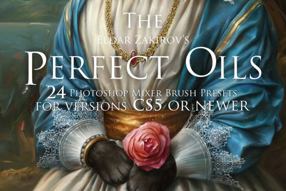 Download Perfect Oils. 24 PHOTOSHOP Oil Brushes - Premium Bundle