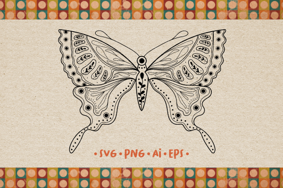 Download Butterfly SVG Line Art Illustrations - Premium Resources