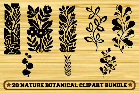 Download 20 Nature Botanical Clipart Bundle - Clipart bundle Collection